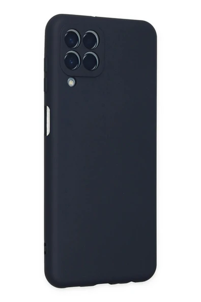 Samsung Galaxy M33 Kılıf Nano içi Kadife Silikon - Lacivert-(5796) - Resim 3