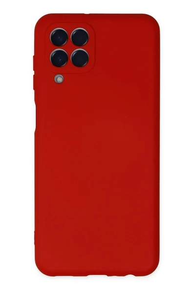 Samsung Galaxy M33 Kılıf Nano içi Kadife Silikon - Kırmızı-(5796) ürün görseli 1