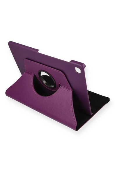 Samsung Galaxy P610 Tab S6 Lite 10.4 Kılıf 360 Tablet Deri Kılıf - Mürdüm-(5796) ürün görseli 1