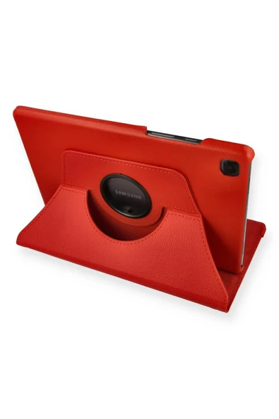 Samsung Galaxy Tab A7 10.4 Kılıf 360 Tablet Deri Kılıf - Kırmızı-(5796) ürün görseli 1