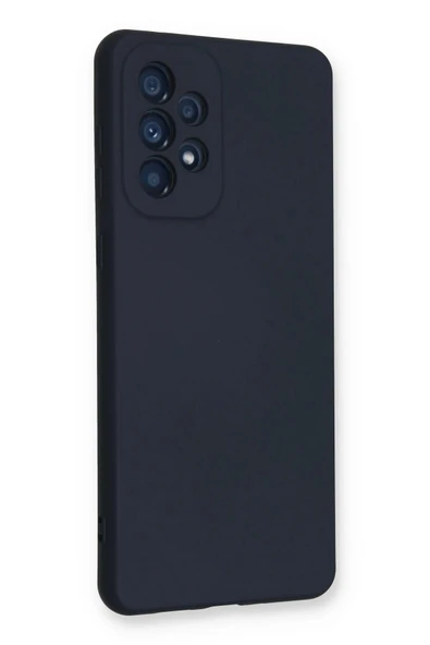Samsung Galaxy A33 5G Kılıf Nano içi Kadife Silikon - Lacivert-(5796) - Resim 2
