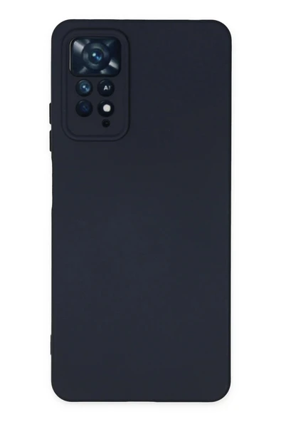 Xiaomi Redmi Note 11 Pro Kılıf Nano içi Kadife Silikon - Lacivert-(5796) ürün görseli 1