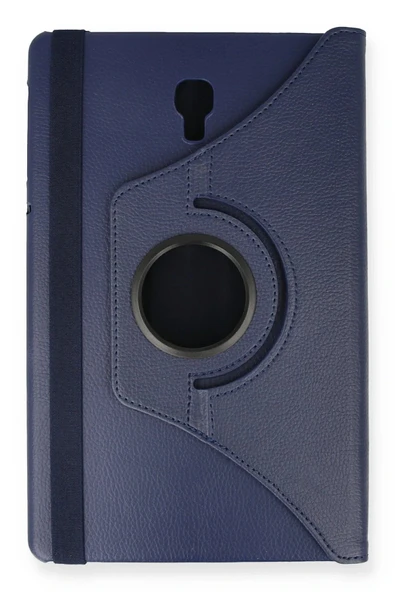 Samsung Galaxy T590 Tab A 10.5 Kılıf 360 Tablet Deri Kılıf - Lacivert-(5796) - Resim 2