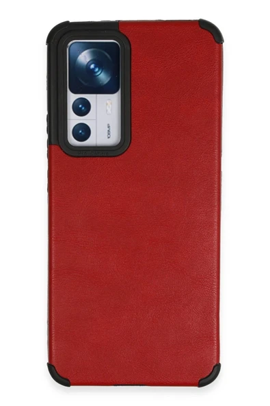 Xiaomi Mi 12T Kılıf Loop Deri Silikon - Kırmızı-(5796) ürün görseli 1