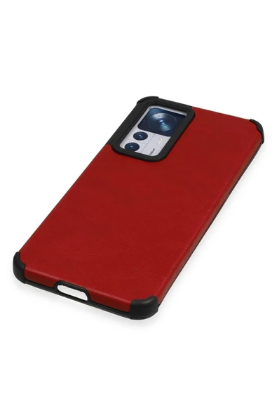 Xiaomi Mi 12T Kılıf Loop Deri Silikon - Kırmızı-(5796) - Resim 4