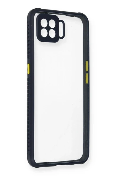 Oppo A73 Kılıf Miami Şeffaf Silikon - Lacivert-(5796) ürün görseli 1