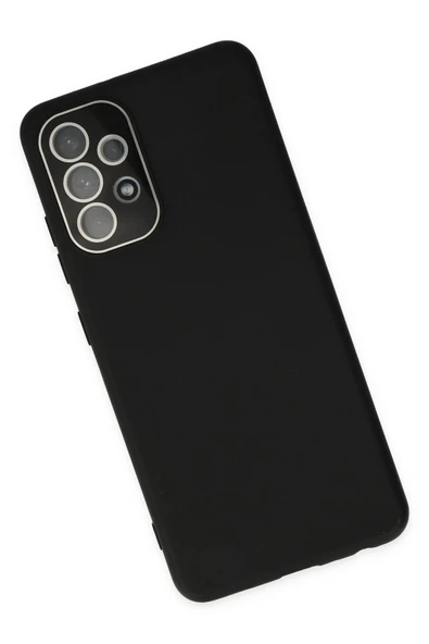 Samsung Galaxy A33 5G Kılıf Lansman Glass Kapak - Siyah-(5796) - Resim 3