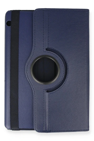 Huawei MediaPad T5 10 Kılıf 360 Tablet Deri Kılıf - Lacivert-(5796) - Resim 2