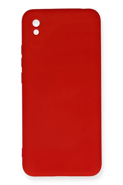 Xiaomi Redmi 9A Kılıf Nano içi Kadife Silikon - Kırmızı-(5796) ürün görseli 1