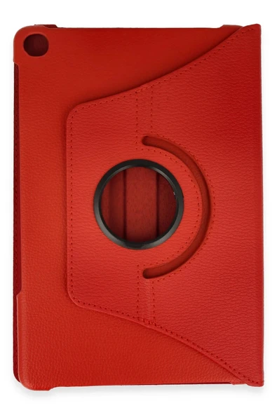 Huawei MatePad SE Kılıf 360 Tablet Deri Kılıf - Kırmızı-(5796) - Resim 2