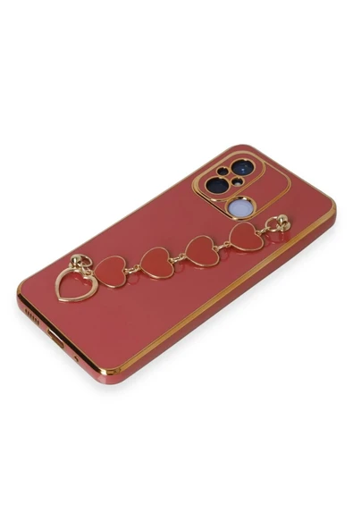 Xiaomi Redmi 12C Kılıf Esila Silikon - Kırmızı-(5796) - Resim 4