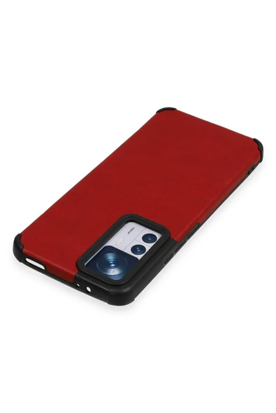 Xiaomi Mi 12T Kılıf Loop Deri Silikon - Kırmızı-(5796) - Resim 3