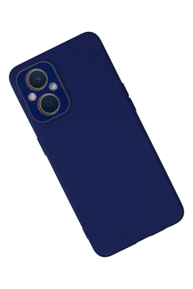 Oppo Reno 7 Lite Kılıf Lansman Glass Kapak - Sky Blue-(5796) - Resim 2