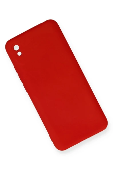 Xiaomi Redmi 9A Kılıf Nano içi Kadife Silikon - Kırmızı-(5796) - Resim 2