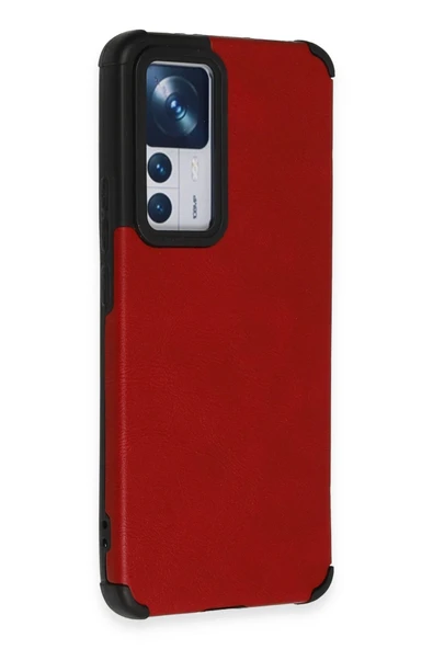 Xiaomi Mi 12T Kılıf Loop Deri Silikon - Kırmızı-(5796) - Resim 2
