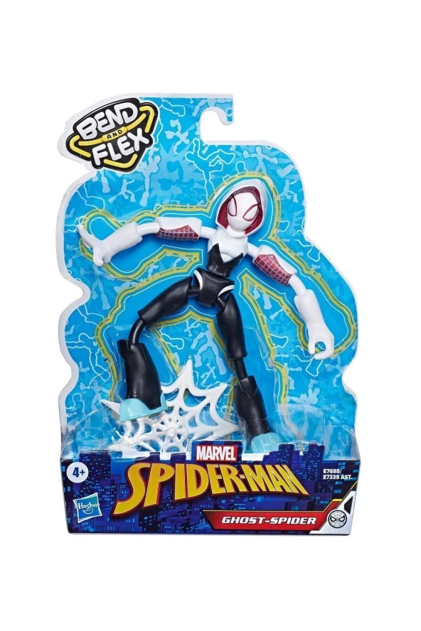 Spiderman Bend Flex Ghost-Spider Figür (Karışık Model 1 Adet)