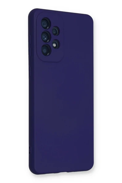 Samsung Galaxy A33 5G Kılıf Nano içi Kadife Silikon - Mor-(5796) - Resim 2