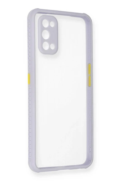 Realme 7 Pro Kılıf Miami Şeffaf Silikon - Lila-(5796) ürün görseli 1