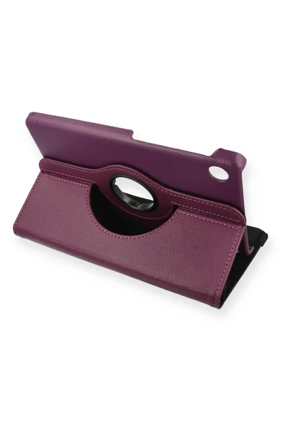 Huawei MatePad T8 8 Kılıf 360 Tablet Deri Kılıf - Mürdüm-(5796) ürün görseli 1