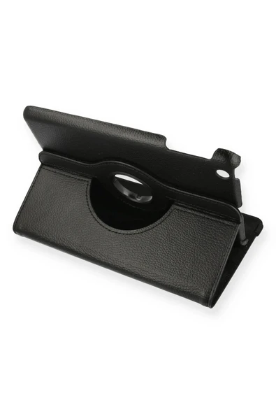 iPad Mini 1 Kılıf 360 Tablet Deri Kılıf - Siyah-(5796) ürün görseli 1