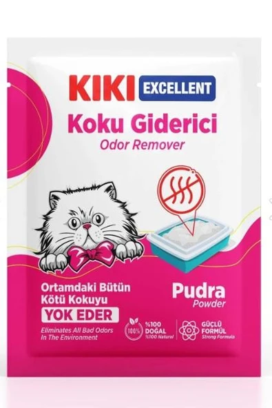 Kiki Excellent Kedi Kumu Koku Giderici -Pudra Kokulu 25 Gr ürün görseli 1