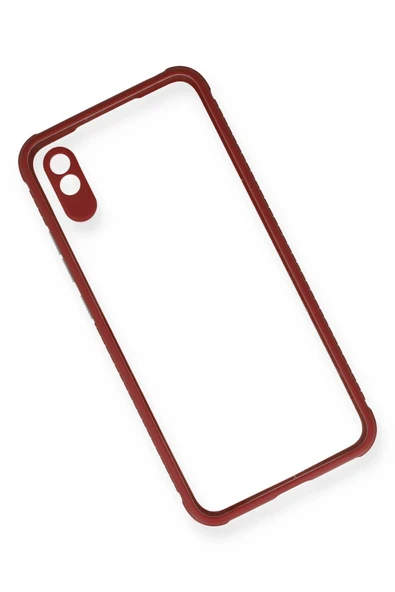 Xiaomi Redmi 9A Kılıf Miami Şeffaf Silikon - Fuşya-(5796) - Resim 3