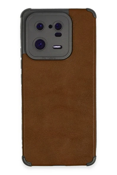 Xiaomi Mi 13 Pro Kılıf Loop Deri Silikon - Kahverengi-(5796) ürün görseli 1