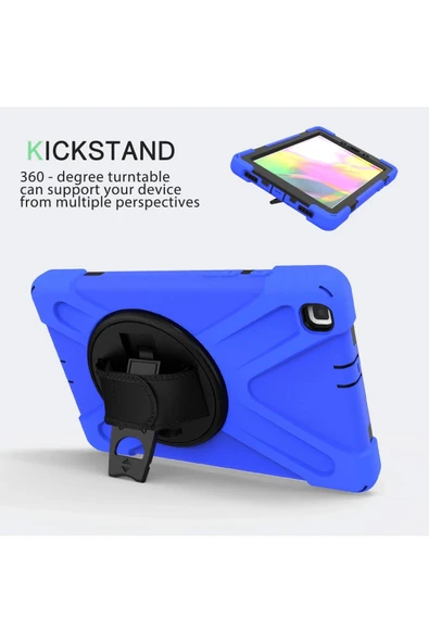 Samsung Galaxy T290 Tab A 8 Kılıf Amazing Tablet Kapak - Mavi-(5796) - Resim 2