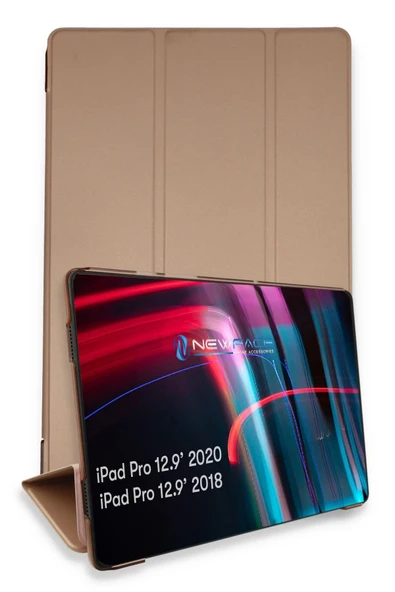 iPad Pro 12.9 (2021) Kılıf Tablet Smart Kılıf - Rose Gold-(5796) ürün görseli 1