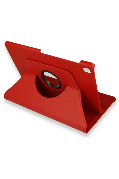 Lenovo M10 FHD Plus X606F Kılıf 360 Tablet Deri Kılıf - Kırmızı-(5796) ürün görseli 1