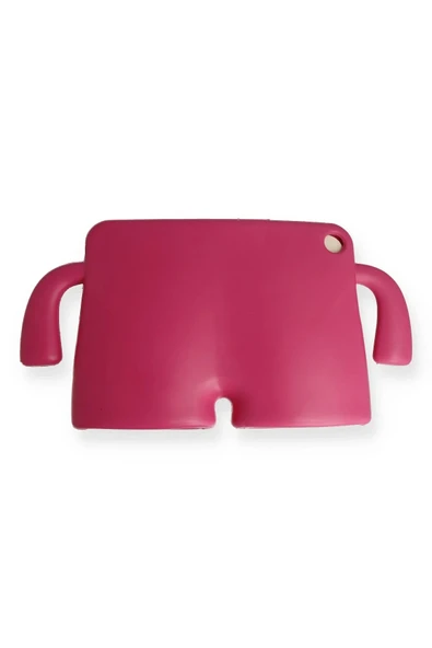 iPad 4 9.7 Kılıf Karakter Tablet Silikon - Pembe-(5796) - Resim 2