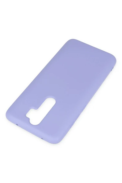 Xiaomi Redmi Note 8 Pro Kılıf Nano içi Kadife Silikon - Lila-(5796) - Resim 3