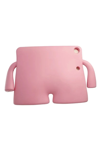 iPad 4 9.7 Kılıf Karakter Tablet Silikon - Açık Pembe-(5796) - Resim 2