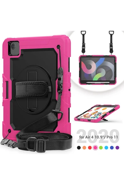 iPad Pro 11 (2020) Kılıf Pars Tablet Kapak - Pembe-(5796) - Resim 2