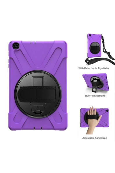 Samsung Galaxy T510 Tab A 10.1 Kılıf Amazing Tablet Kapak - Mor-(5796) ürün görseli 1