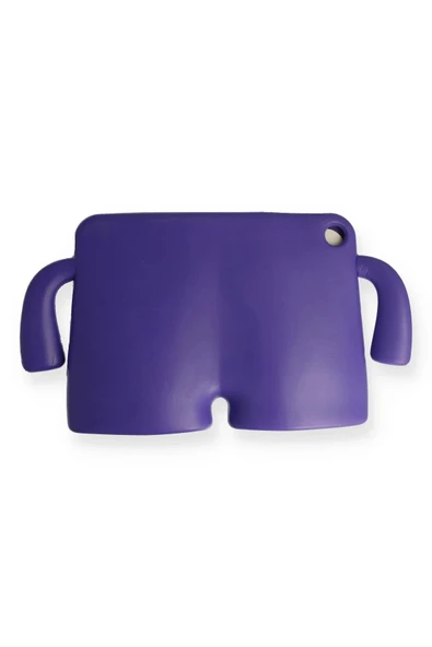 iPad 10.2 (7.nesil) Kılıf Karakter Tablet Silikon - Mor-(5796) - Resim 2