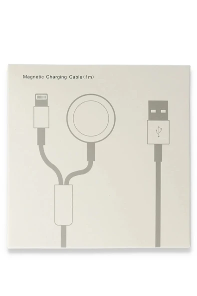 AC08 2in1 Kablosuz Şarj Apple Watch 1/2/3/4/5/6/7/8/SE-(5796) - Resim 2