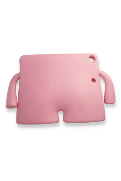 iPad Pro 11 (2021) Kılıf Karakter Tablet Silikon - Açık Pembe-(5796) - Resim 2