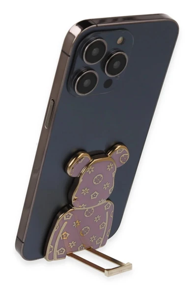 Astro Stand Ayıcık Desenli - Pembe-(5796) - Resim 3