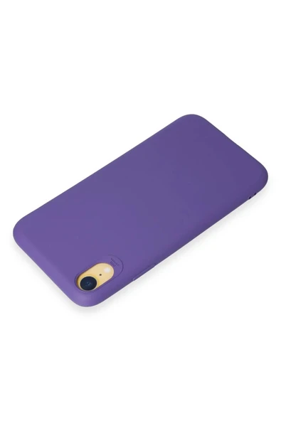 iPhone XR Kılıf First Silikon - Mor-(5796) - Resim 3