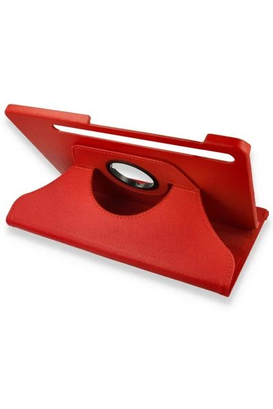 Samsung Galaxy X800 Tab S8 Plus 12.4 Kılıf 360 Tablet Deri Kılıf - Kırmızı-(5796) ürün görseli 1