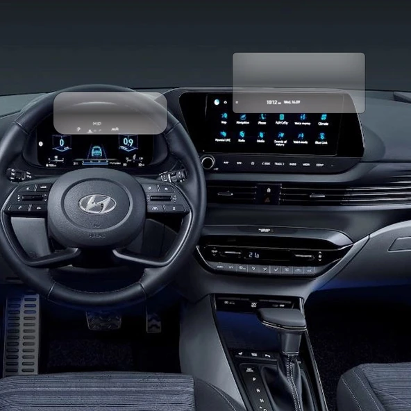 Hyundai i20 Gösterge ve Multimedya Paneli Uyumlu Nano Cam Ekran Koruyucu Set ürün görseli 1
