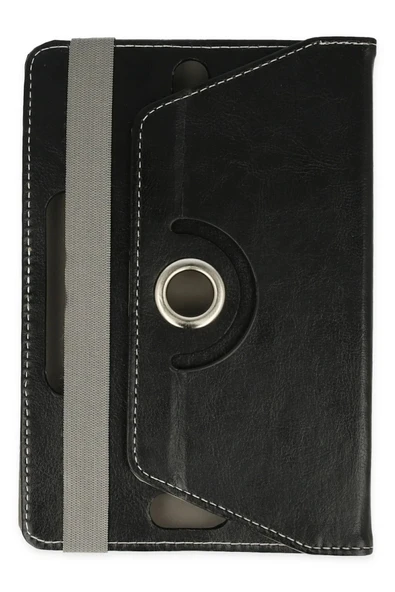 Universal 7 Kılıf 360 Tablet Deri Kılıf - Siyah-(5796) - Resim 3