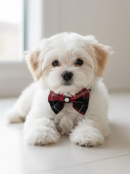 Aristokrat Ekose Silver Köpek Papyonu Tasma Yılbaşı - Resim 7