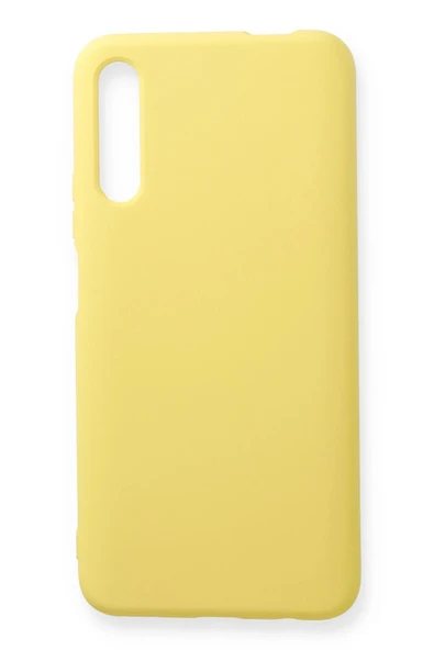 Huawei P Smart Pro / Y9S Kılıf Nano içi Kadife Silikon - Sarı-(5796) ürün görseli 1