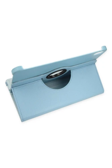 iPad 2022 10.9 (10.nesil) Kılıf 360 Tablet Deri Kılıf - Turkuaz-(5796) - Resim 4