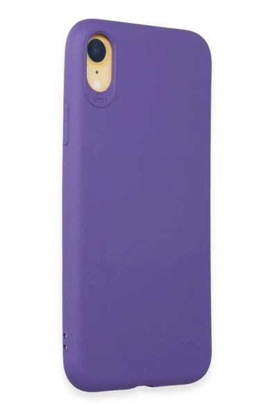 iPhone XR Kılıf First Silikon - Mor-(5796) - Resim 2