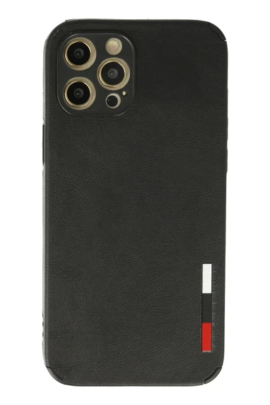 iPhone 12 Pro Kılıf Loop Deri Silikon - Siyah-(5796) ürün görseli 1