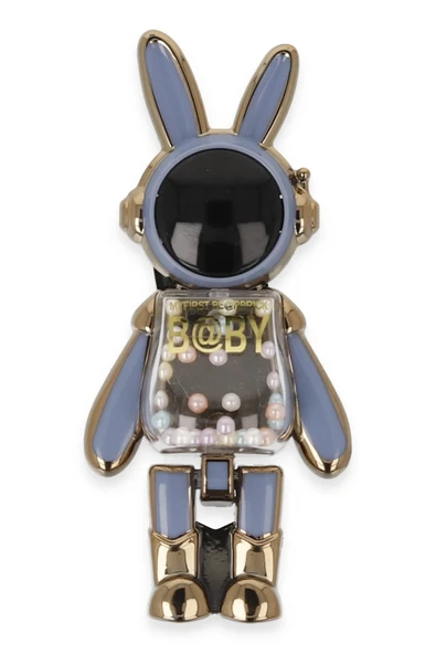 Astro Stand Tavşan Astronot - Açık Mavi-(5796) - Resim 3