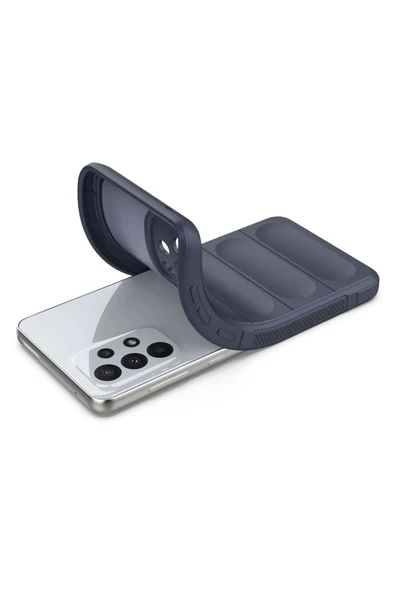 Samsung Galaxy A33 5G Kılıf Optimum Silikon - Lacivert-(5796) - Resim 4